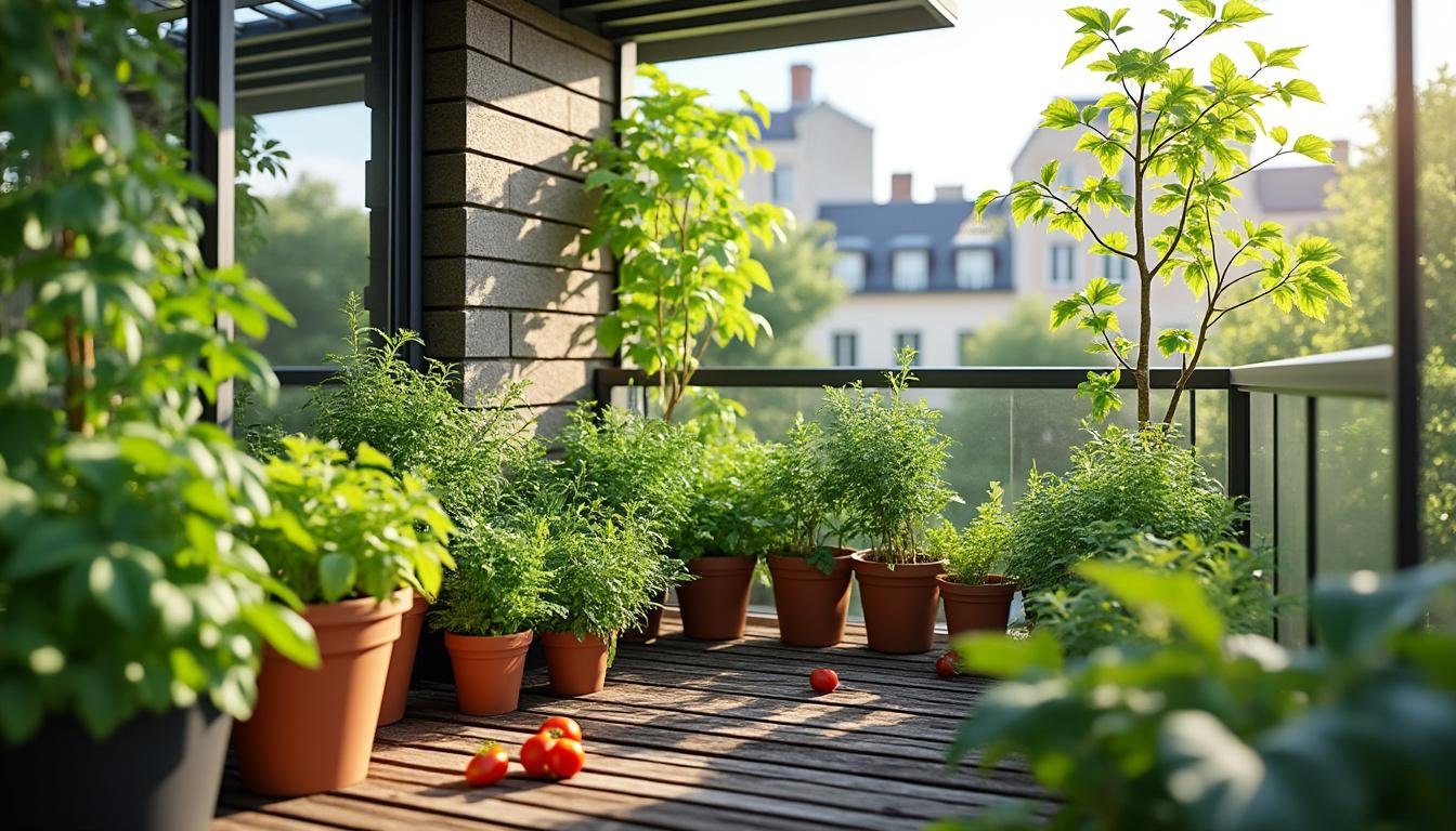 Potager sur balcon : attention au poids de la terre sur la structure ...